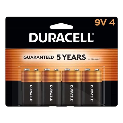 Duracell Duracell Coppertop 9v Battery 4 Pack Long Lasting Power All Purpose Alkaline Battery