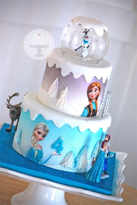 Frozen Cake Inspiration Cake Style Frozen Birthday Party Cake