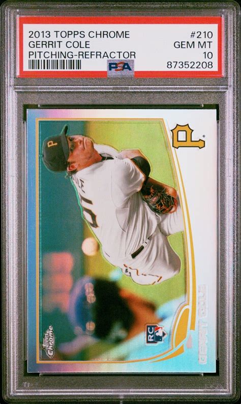 2013 Topps Chrome Refractor 210 Gerrit Cole Rc For Sale Online Ebay