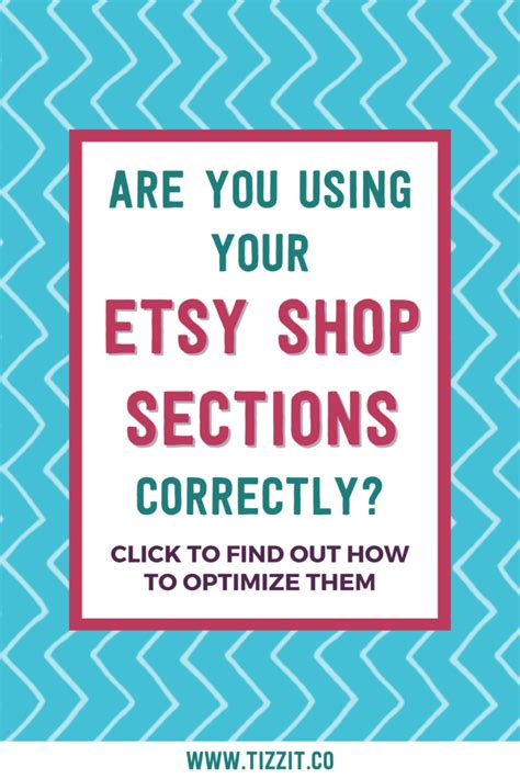 Etsy Shop Sections Tips How To Organize Your Etsy Store Sections For