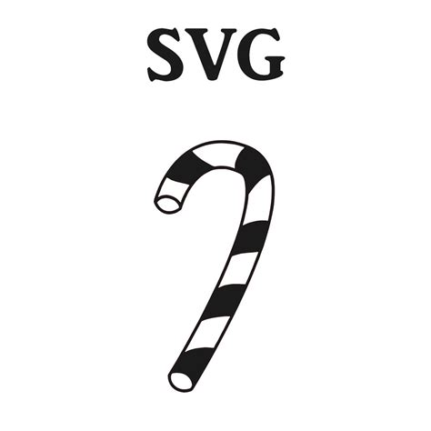 Candy Cane Svg File Svg Files For Cricut Svg Files For Silhouette