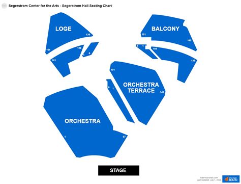 Segerstrom Center for the Arts - Segerstrom Hall Seating Chart ...