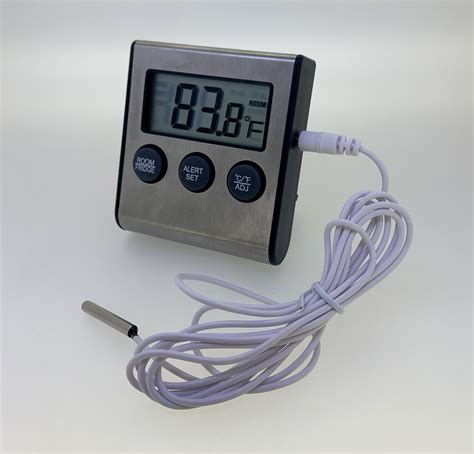 Digital Fridge Freezer Thermometer W Alarm