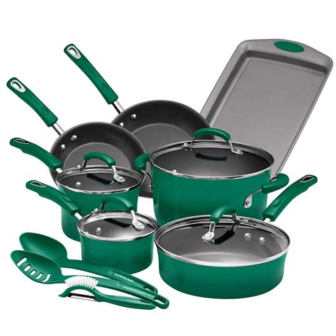 Rachael Ray Porcelain Enamel Aluminum Nonstick Piece Cookware Set