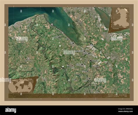 Flintshire Region Of Wales Great Britain Low Resolution Satellite