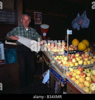 Sicilian Produce Stall La Vucciria Market Palermo Sicily Stock Photo