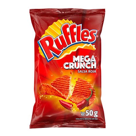 Ruffles Papas Fritas Onduladas Con Salsa Roja Mega Crunch Precio Rappi