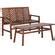 Piece Chevron Outdoor Patio Chat Set Dark Brown At Futonland