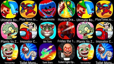 Ultimate Bowmasters Plants Vs Zombies Poppymobile My Talking Tom