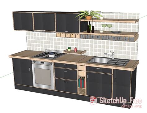 Kitchen Cabinet SketchUp Model