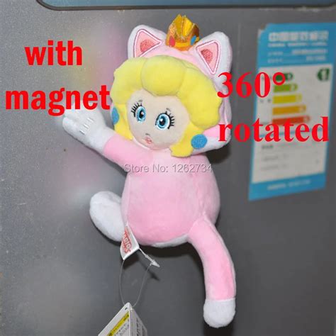 Super Mario Bros Plush Doll Cat Princess Magnet Peach 7 Plush Figure