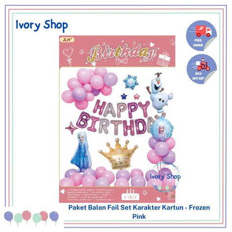 Jual Paket Balon Foil Set Karakter Kartun Kuromi Mario Bros Frozen