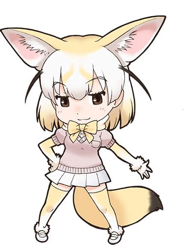 パネルに使用されているフェネックのイラスト。 東武動物公園で「けものフレンズ」ステッカー配布、築田行子出演のガイド企画も 画像ギャラリー