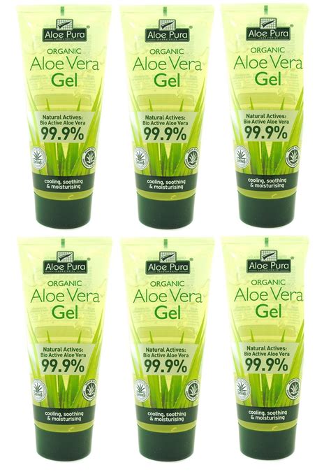 Aloe Pura Aloe Vera Organic Gel Stretch Marks Burns Scars Skin 200ml 3 6 12 Pack Ebay