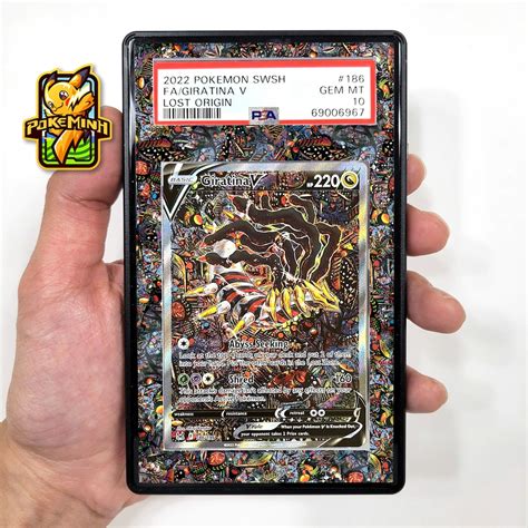 Giratina V Alternate Art Custom Pokemon Graded Card Display Case Etsy