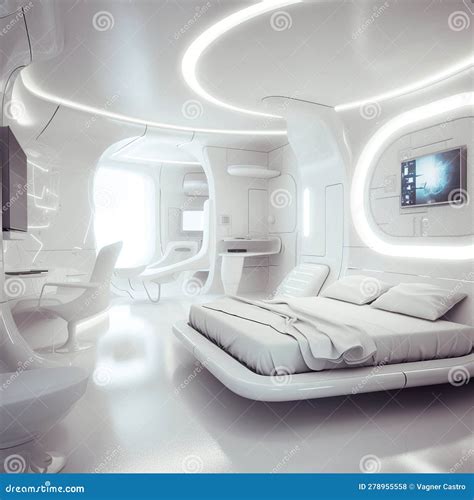 Pretty And Cute Bedroom Futuristic Interior Design High Tech