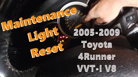 Reset Check Engine Light Toyota 4runner