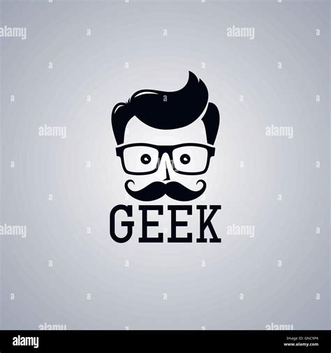 Geek Nerd Guy Stock Vector Image Art Alamy