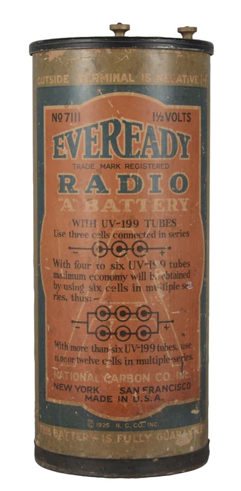 Lot Detail Rare Large Eveready Radio Battery Advertising Display