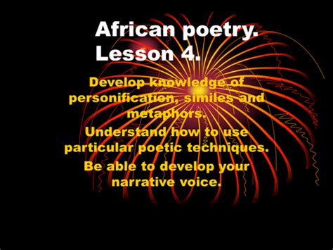 African Poetry Teaching Resources