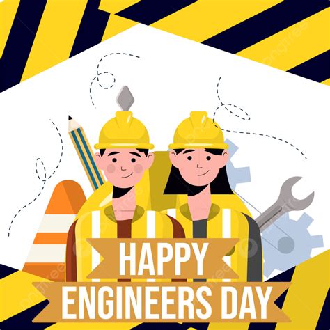 Construction Engineer Day Design Engineers Day Celebration Border