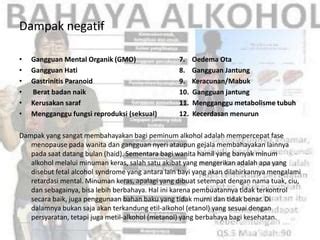 Efek Minuman Keras Pada Tubuh Ppt