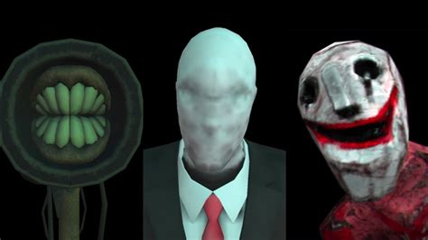 Siren Head Slender Man Scp Sculpture ปรากฏตัวในป่ามืด Youtube