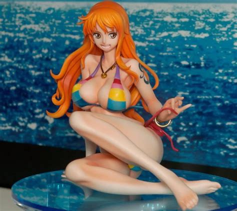 Anime Megahouse Pop One Piece Nami Sexy Bikini Swimsuit Nami 14cm Pvc Action Figure Collection