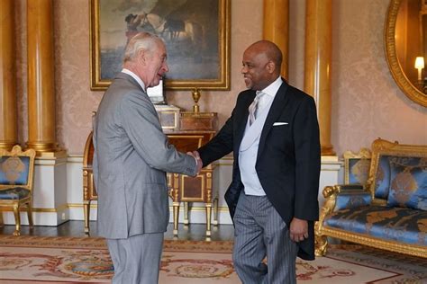 König Charles III Jamaika zu Besuch im Buckingham Palast