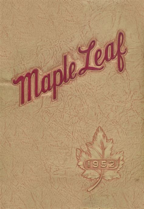 1952 yearbook from Maple Heights High School from Maple heights, Ohio ...