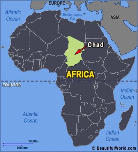 Map of Chad - Facts & Information - Beautiful World Travel Guide