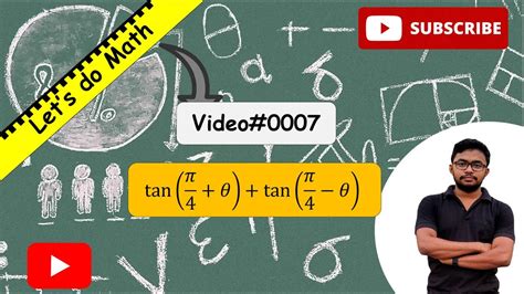 Trigonometrical Ratio Video 0007 Solve tan 𝜋 4 𝜃 tan 𝜋 4𝜃