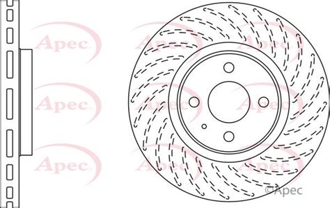 Brake Disc Single Vented Fits Lotus Exige Scc 1 8 00 To 12 2zz Ge 288mm Apec New Ebay