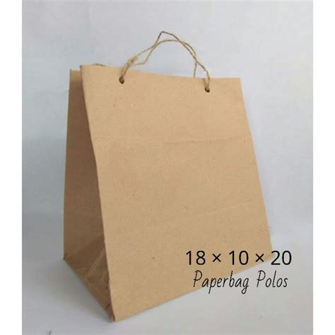 Jual Paper Bag Polos Ukuran Cm Paper Bag Craft Coklat