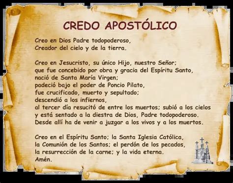 Oracion Del Credo Catolico Y Cual Es El Real Significado De Todo Lo Que