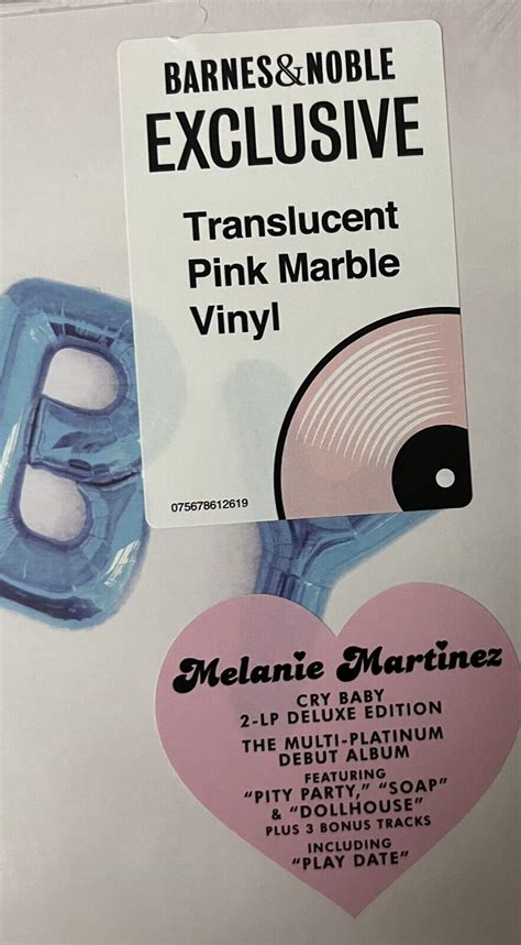 MELANIE MARTINEZ CRY BABY LP TRANSLUCENT PINK MARBLE VINYL DELUXE