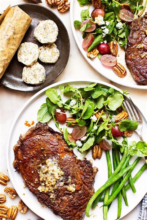 Ribeye Steak With Pecan Blue Cheese Compound Butter The Daley Plate