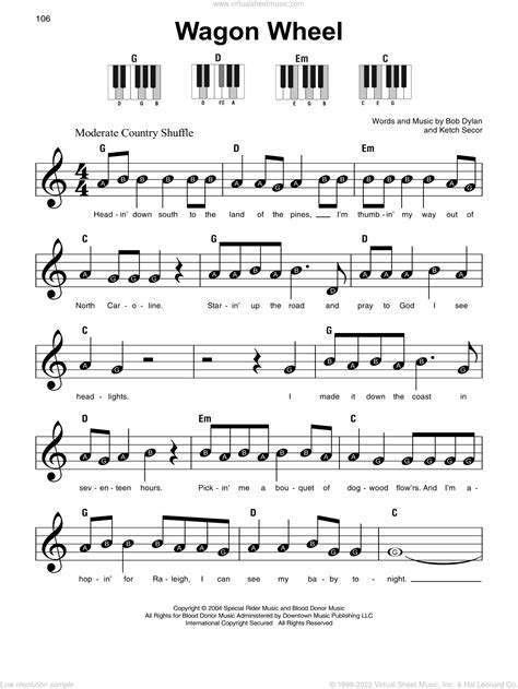 Violin Sheet Music For Wagon Wheel