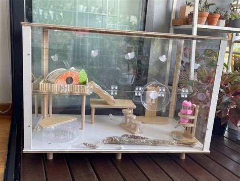 80cm Acrylic Hamster Cage With Accessories Pet Supplies Homes Other