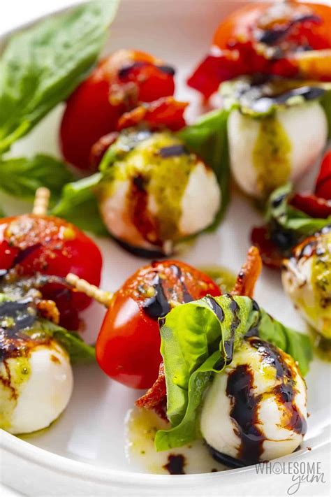 Caprese Skewers So Easy Wholesome Yum