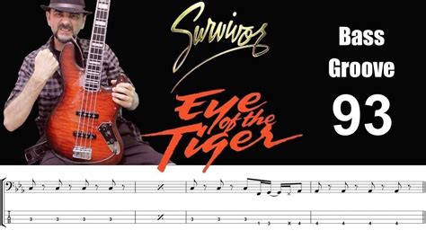 Eye Of The Tiger Survivor How To Play Bass Groove Cover With Score