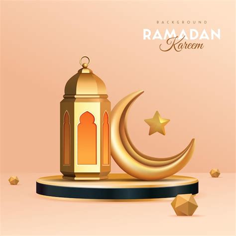 Ramadan Kareem Lantren Modelo De Design De Ilustra O Vetorial De