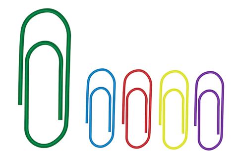 Premium Vector Colorful Paper Clips Isolated On White Vector Illustration