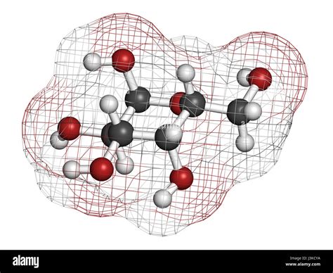 La Molécula De Azúcar Galactosa Presente En La Leche Y Los Productos Lácteos Los átomos Son