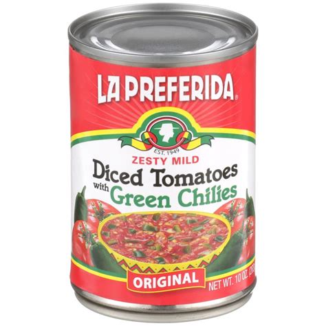 Diced Tomatoes With Green Chilies 10 Oz Green Chilies Mexican Food Recipes Authentic Diced