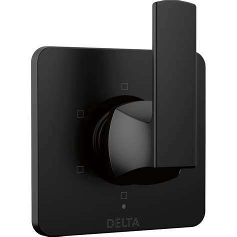 Delta Velum 6 Setting 3 Port Diverter Trim In Matte Black Rough In Valve Not Included The