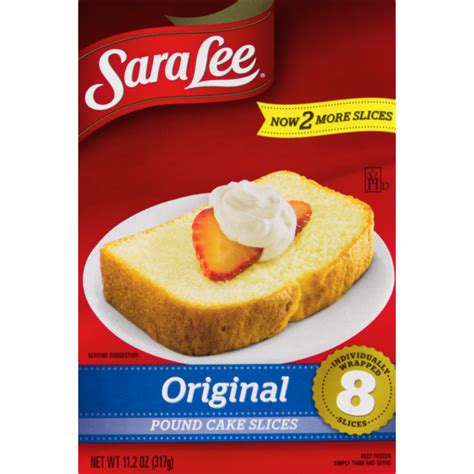 Sara Lee Pound Cake Slices Original Frozen 112 Oz Instacart