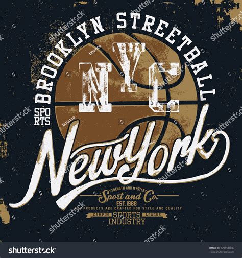 Basketball Vintage Graphic Tshirt Stock Vector (Royalty Free) 229154866