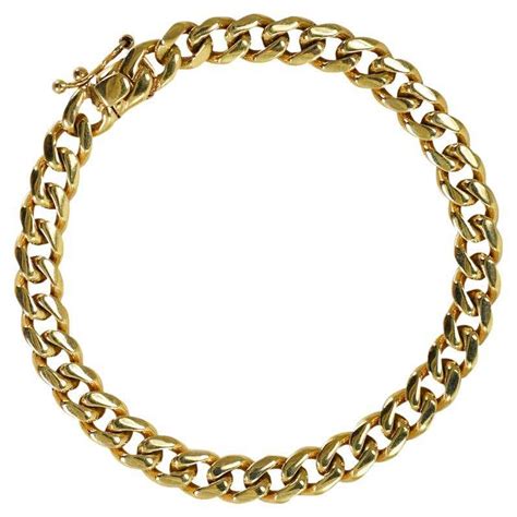 1970s Cartier Gold Curb Link Bracelet At 1stdibs