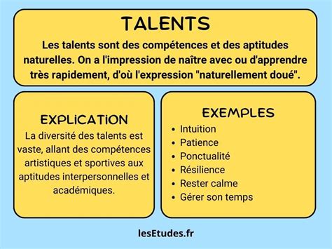 Exemples De Talents